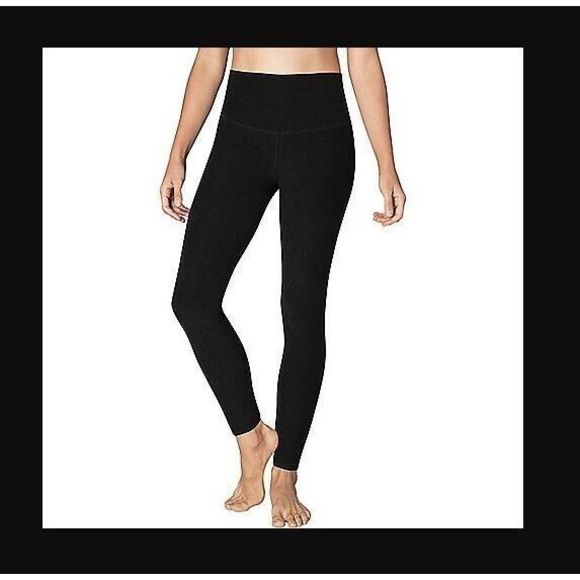Beyond Yoga SD3027 Women's Sz XS Black Spacedye Take Me Higher Long Leggings $97 - Picture 5 of 5